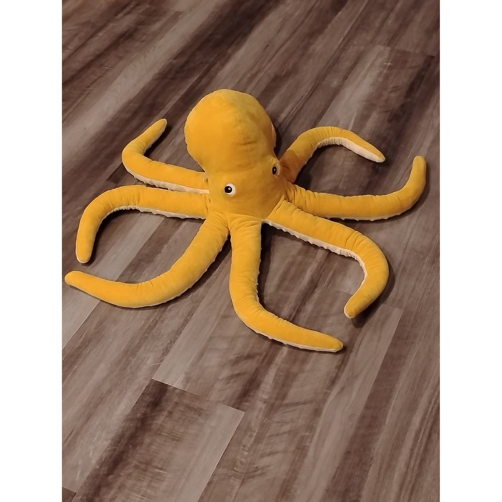 IKEA Octopus Plush Stuffed Animal Toy 31" Polyester Minimalist Normcore